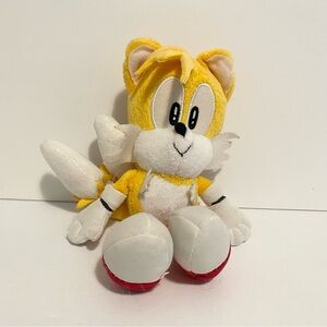 Tails from Sonic the Hedgehog Plush Toy Yellow Double Tail Stuffed Animal Toy 8”
